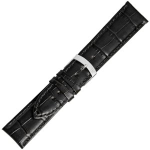 Morellato leather watch strap with alligator texture A01X5201656019CR28